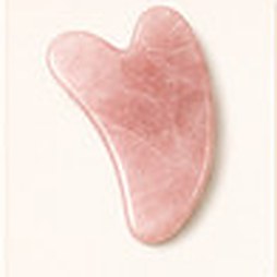 Pedra de Gua Sha de quartzo rosa